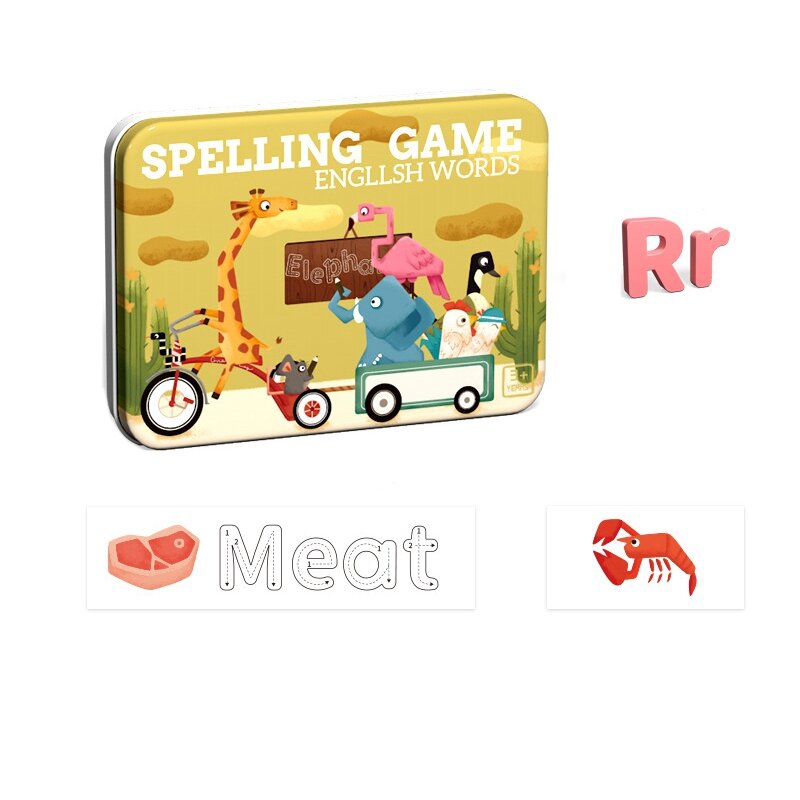 Gra Puzzle alfabet gry dla dzieci pisowni zestaw zabawek rozwija słownictwo i umiejętności ortograficzne zabawki dla małych dzieci