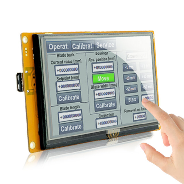 10.1 Polegada display lcd programável com tela de toque + sistema incorporado para industrial