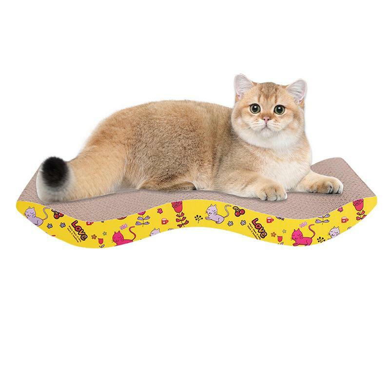 Cat Cardboard Corrugated Scratcher Oval Scratch Pad Brinquedos Garra de Moagem para Gatos Acessórios Cat Nest