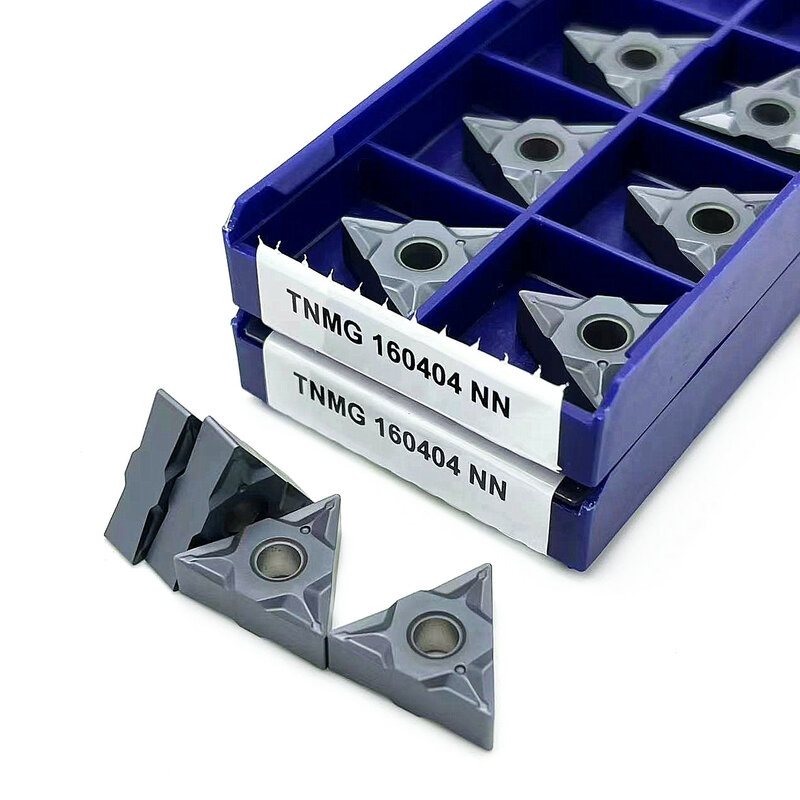 10PCS high quality Carbide TNMG160408 NN LT10 PVD TNMG160404 NN LT10 PVD cylindrical turning tool carbide blade TNMG160408 NN
