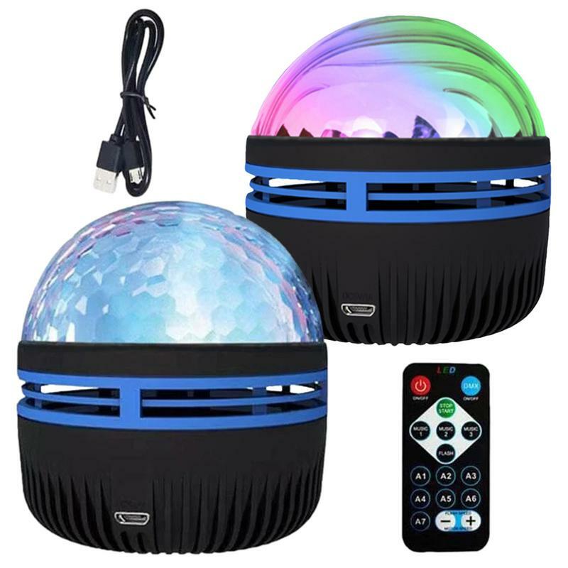 1pc Starry Projector Light With 14 Color Effects Projector Night Light Water Ripple Sky Ocean Galaxy USB Plug-in Magic Ball