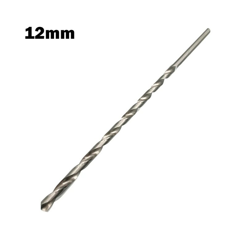 1pcs 300mm Extra Long Drill Bit HSS High Speed Steel 7/8/9/10/11/12/13/14/15/16mm Double Groove Drill Round Shank For Steel Wood