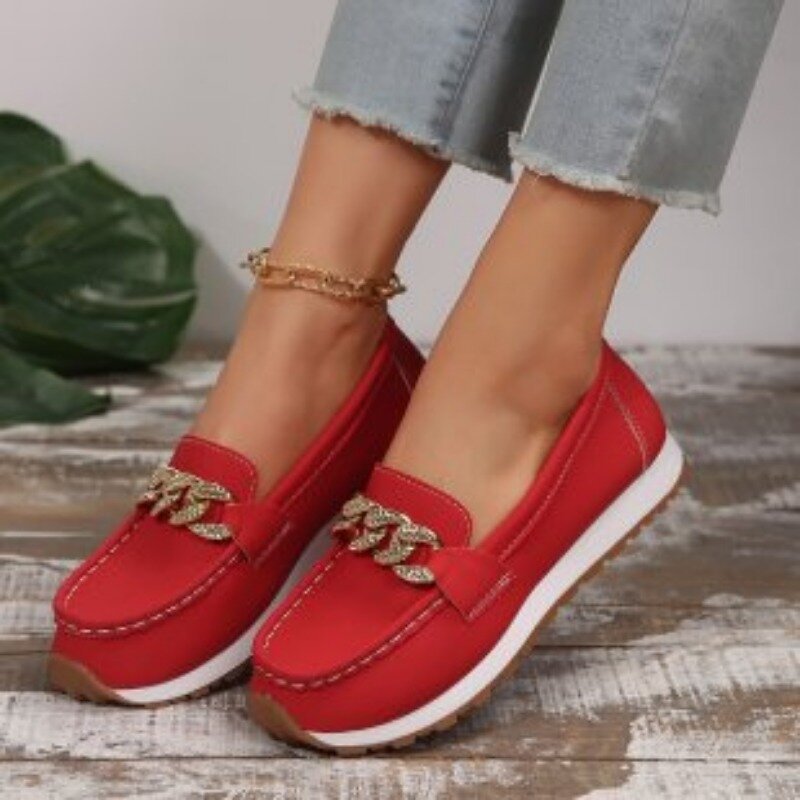 Comemore New Spring Autumn Flat Shoes Soft Sole Comfortable Shallow Mouth Shoe Round Toe Women's Sneakers Summer Flats Loafers