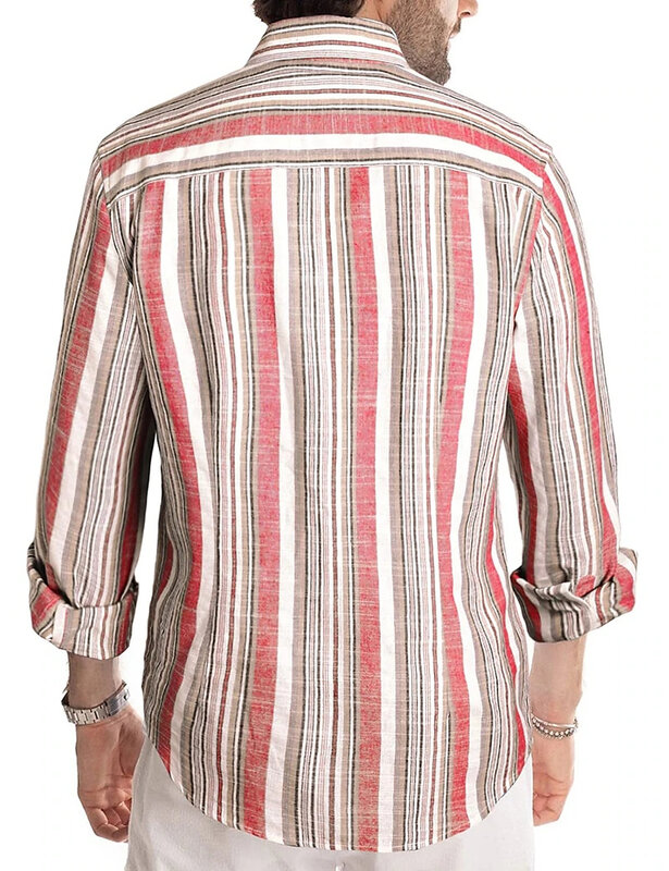 남성용 신축성 부드러운 경량 라펠 셔츠, 편안한 캐주얼 오피스 패션, 신상 플러스 사이즈 2024