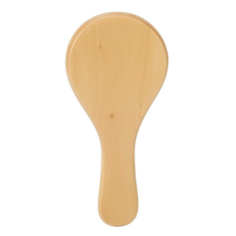 Wooden Handle Makeup Mirror | Ergonomic Design | Comfortable Grip | Clear Reflection | Handheld Cosmetic Mirror for home Use