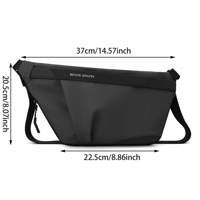 Men's Casual Chest Bag Outdoor Sports Waterproof Waist Bag Fashion Small Shoulder Bag Trendy Lightweight Crossbody Bag Phone Bag