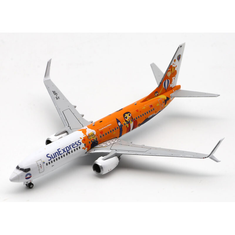 LH4288 Alloy Collectible Plane Gift JC Wings 1:400 SunExpress Air Boeing B737-800 Diecast Aircraft JET Model TC-SPF With Stand