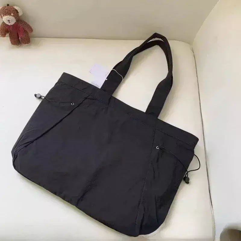 Женская сумка-тоут, Спортивная Удобная однотонная пляжная сумка на одно плечо для йоги, 18 л