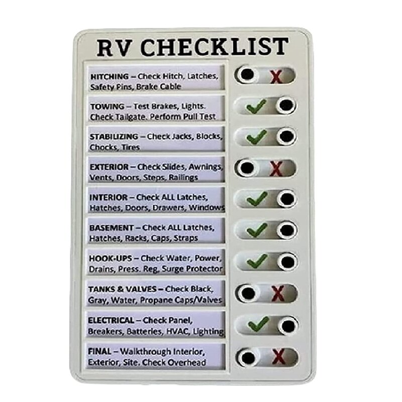 Memo Plastic Board, Detachable And Reusable Creative Memo Checklist For Check Items And Form