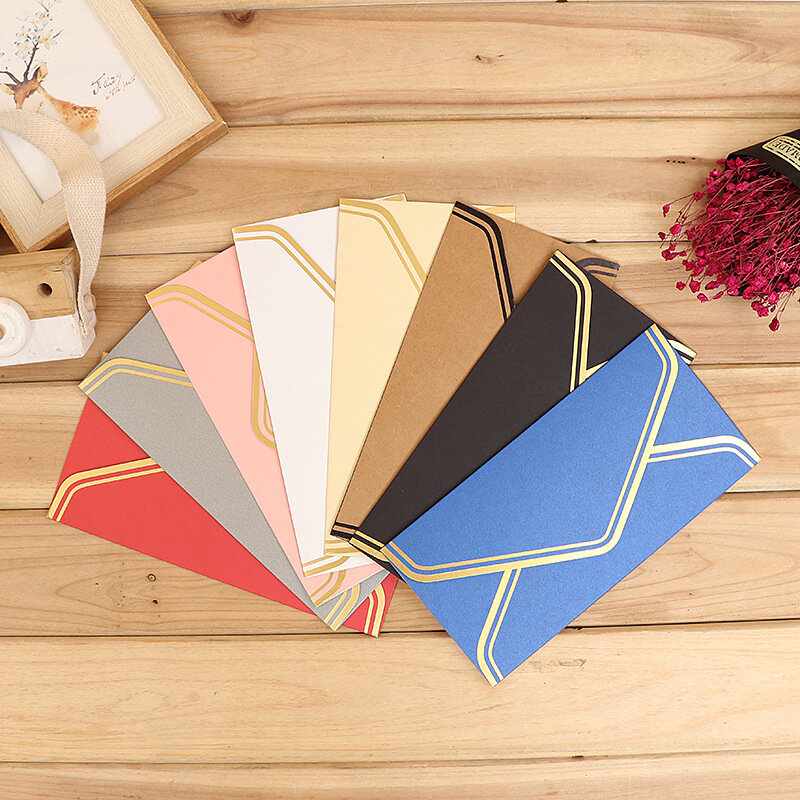 30pcs/lot Envelope Gilding Pearlescent Paper Small Business Supplies Stationery Postcards Envelopes for Wedding Invitations