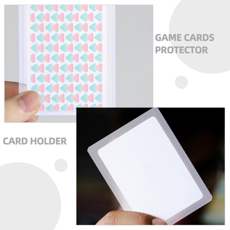 ゲームカード用ハードプラスチックカードホルダー、30個、保護スリーブ、星のようなカードストレージ