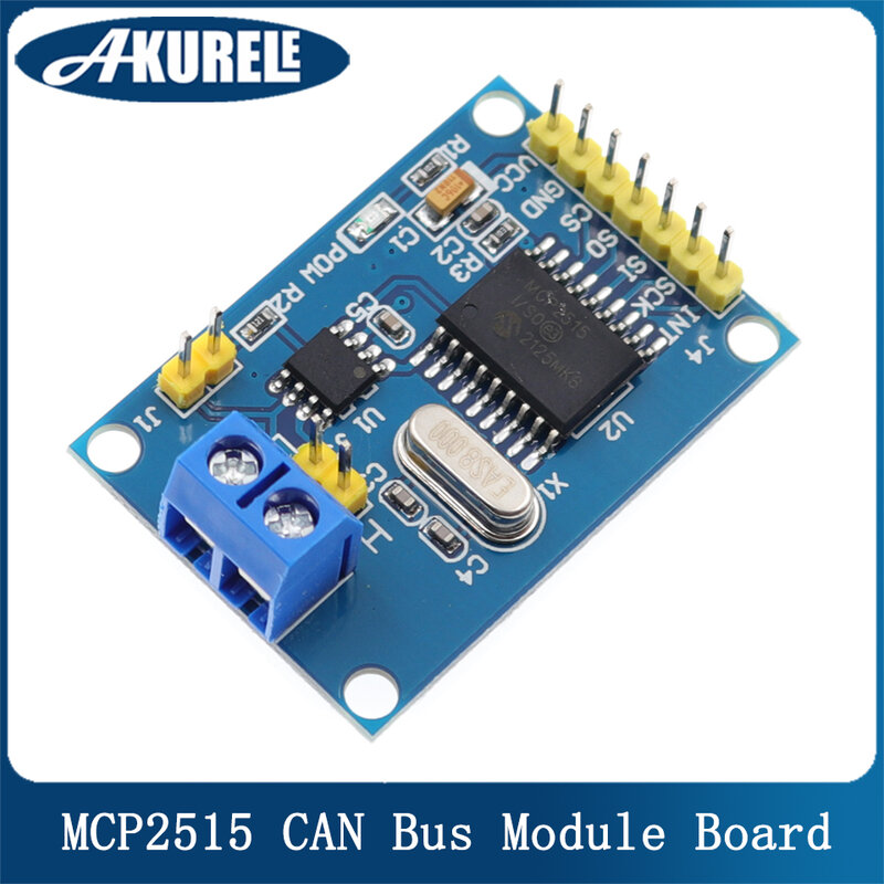 MCP2515 PODE Barramento Placa Módulo Receptor TJA1050 Módulo SPI Protocolo Para 51 MCU ARM Controlador Placa de Desenvolvimento