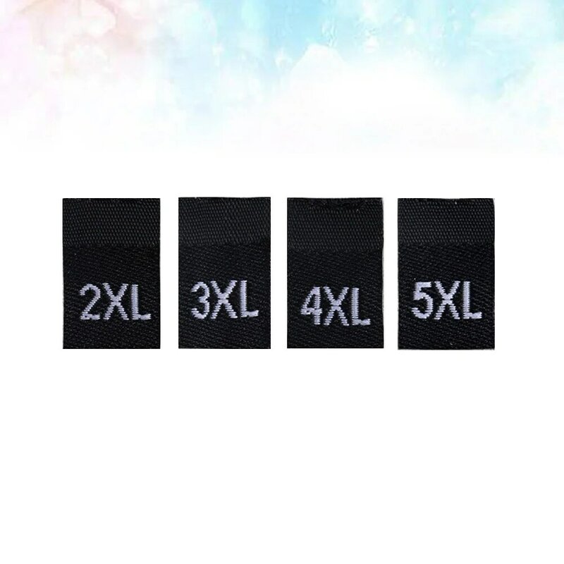 Size Labels Clothing Tags Clothes Sew Sewing In Woven Folded Stickers For Garment Garments Cotton Tag Label Shirt Cut On