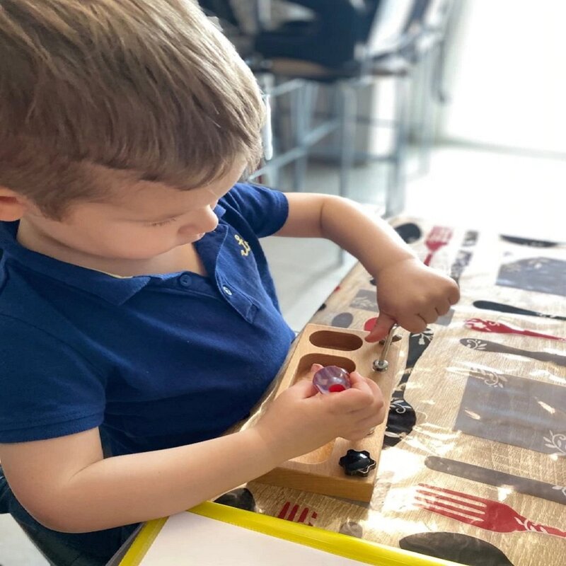 Montessori Sibuk Papan Sekrup Baut Set Mainan untuk 2 Tahun Prasekolah Montessori Pendidikan Mainan untuk Anak-anak Anak-anak Juguetes Montessori