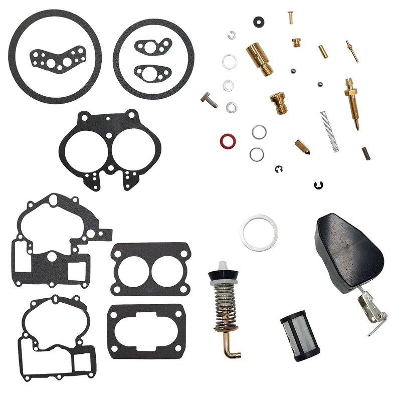 Kit de reparación de carburador para coche, Kit de reparación de piezas de repuesto para Mercruiser 3.0L, 4.3L, 5.0L, 5.7L, Kit de reconstrucción de juntas 302-804844002 R141
