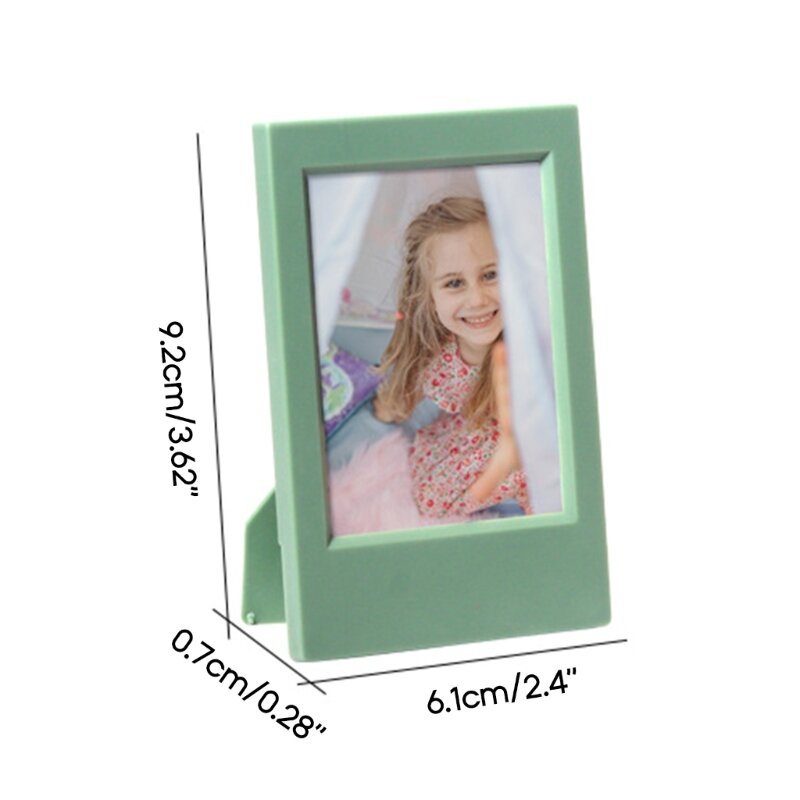 Mini marco fotos 3 pulgadas para marcos fotos, arte infantil para escritorio, soporte exhibición fotos, del