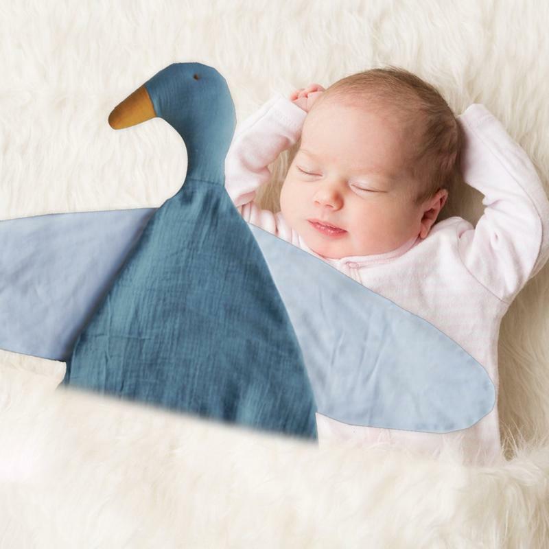 Cuddle Duck Blanket Portable Cuddly Blanket Towel Comforter Multifunctional Babies Comforter Cotton Baby Cuddly Toys Baby
