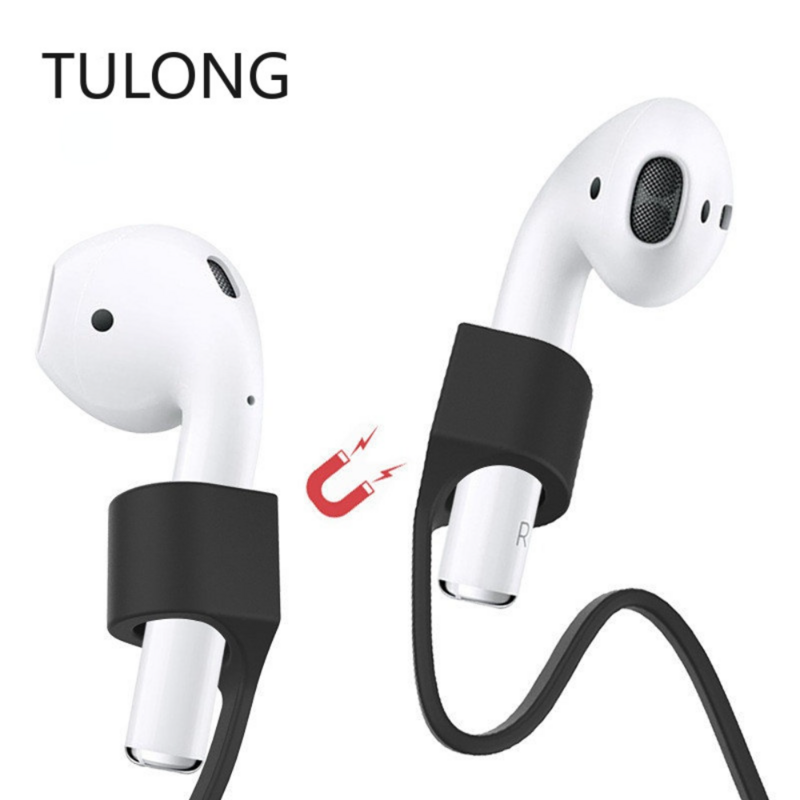 TULONG-Cable de silicona antipérdida para auriculares AirPods 1, 2, 3 pro, inalámbrico, Bluetooth, correa para el cuello