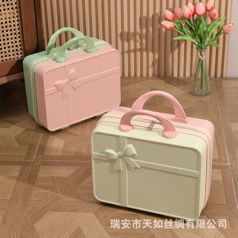 14-Zoll-Souvenirkoffer, kleiner Koffer, Reiß verschluss, leichter Waschtisch koffer, hochwertige Geschenke
