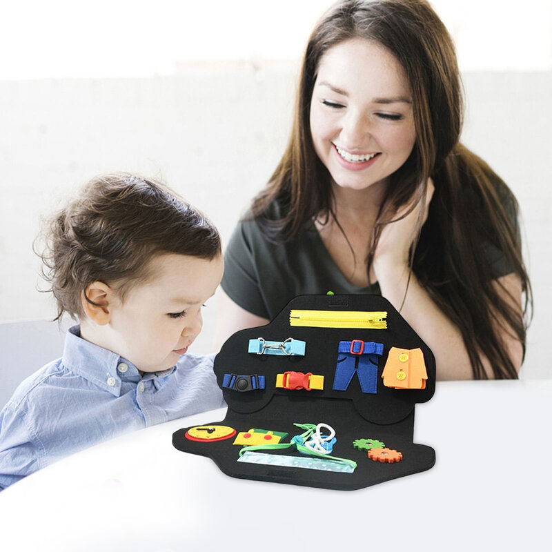 Feltro Busy Learning Boards Baby Sensory Toys Toddlers Cartoon Vehicles Busy Boards Atividades Learning Toys Crianças Brinquedos Educativos