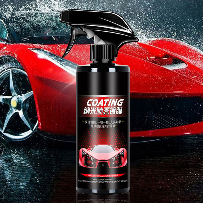 500ml carro nano revestimento agente de cristal chapeamento carro pintura proteção anti-envelhecimento não-risco hidrofóbico carro polimento com toalha