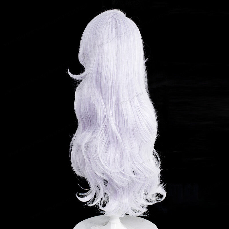 Gojo Satoru-Perruque de Cosplay pour Femme, Cheveux Longs Argentés et Violets, Anime, Perruques Synthétiques, Degré de Chaleur, 70cm
