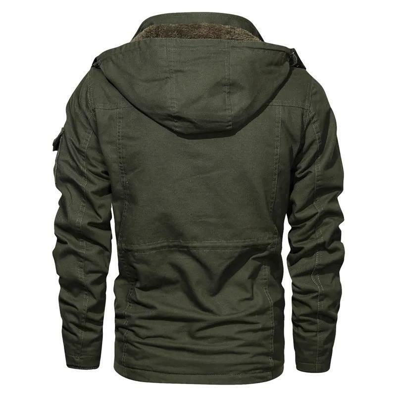 Autumn and Winter Men Trendy Jackets Military Coats Multi-pocket Jackets High Quality Male Cotton Casual Thick Warm Parkas Coats