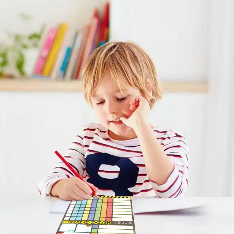 Tabla de tareas magnética para niños, horario Visual semanal, lista de tareas magnéticas, juego de tablero de borrado en seco con 2 marcadores de punta fina reutilizables
