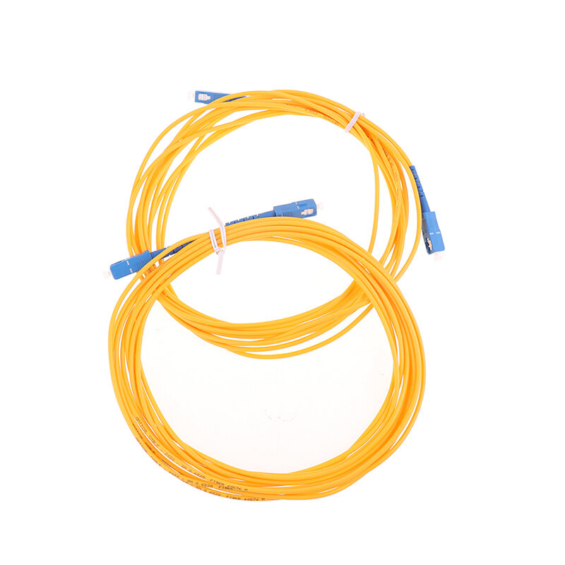 1 buah 3 Meter SC-SC simpleks kabel serat optik Mode tunggal FTTH Pigtail kabel Patch