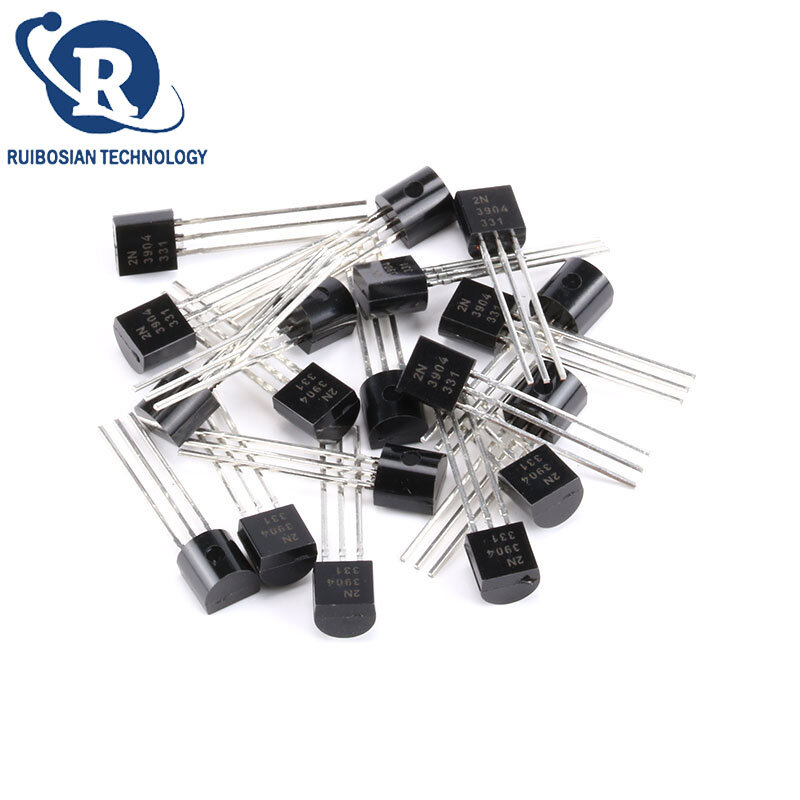 Transistor NPN 100 piezas, 2N3904 TO-92, 2N2222, 2N2907, 2N3906, 2N4401, 2N4403, 2N5088, 2N5089, 2N5551, 2N5401, 2N7000
