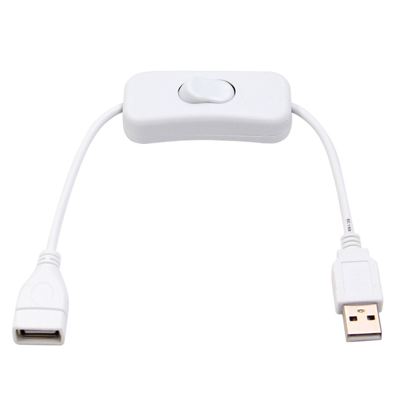Cable USB de 28cm con interruptor de encendido/apagado, Cable de extensión para lámpara USB, Cable de alimentación de ventilador USB, adaptador duradero, gran oferta