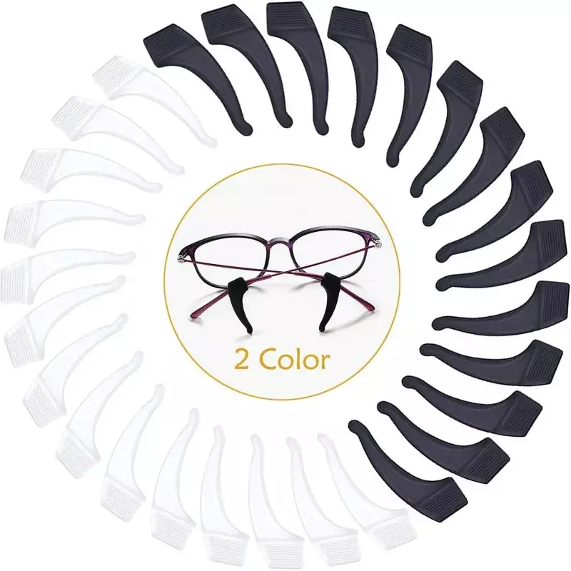 2/40 Stuks Siliconen Oorhaak Anti-Slip Bril Been Oor Mouw Sluiting Zonnebril Accessoires Grip Anti-Fall Brillen Houder
