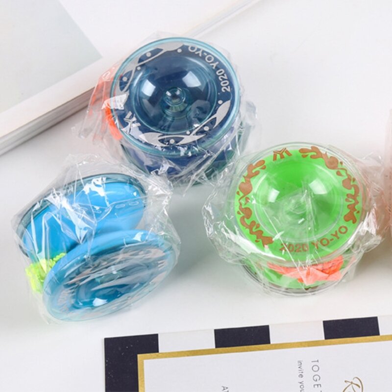 Juguete de yoyo de bola mágica colorida para niños, fácil de llevar, fiesta para niño, juguete clásico divertido, regalo de bola de plástico, 1 pc, Color aleatorio