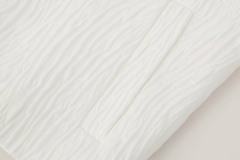 Blusa feminina de mangas compridas, calças de anágua, tecido efeito leve, tecido retrô, zíper, moda, 2 peças, 2024