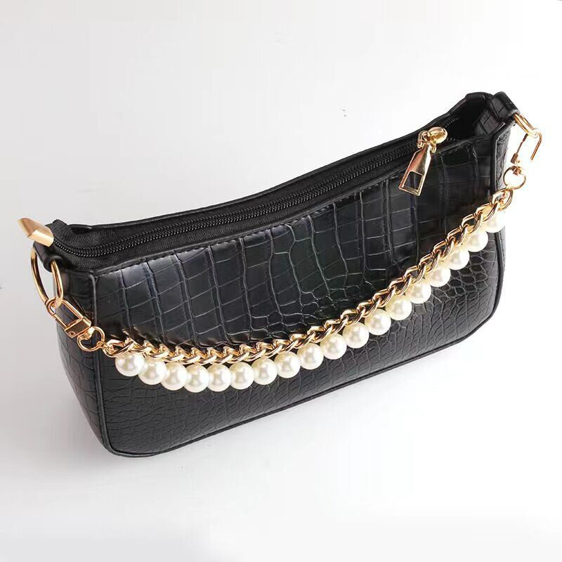Imitation Pearl Handbag Chains Shoulder Bag Strap DIY Purse Phone Cases Chain Resin Chains 24cm Handles Belt Part Bag Decoration