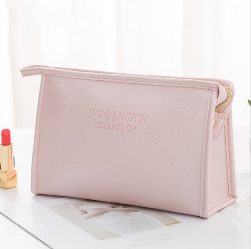 New Large Women Cosmetic Bag PU Leather Waterproof Zipper Make Up Bag Travel Washing Makeup Organizer Beauty Case