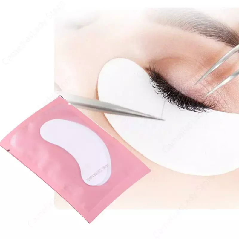 10pcs Shape Eyelash Pads Grafted Lash Hydrogels Gel Patches Under Eye Pads for Eyelash Extension Tips Sticker Makeup Tool