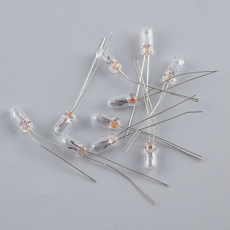 10 шт., миниатюрные лампы накаливания для риса, 1,5 а, 3 мм, 4 мм, 5 мм, В, 3 в, 6 в, 9 В, 12 В, 24 В