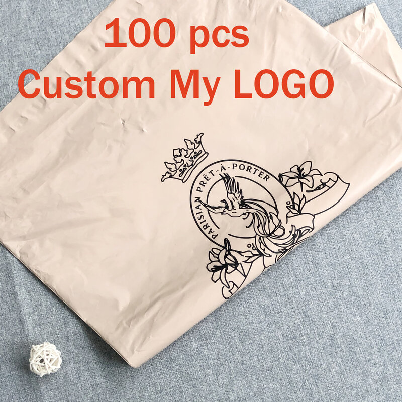 Bolsas de correo biodegradables de diseño colorido personalizado, bolsas de correo de tela de plástico con logotipo impreso, embalaje de envío de correo