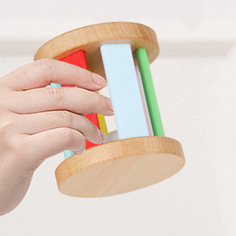 Roller drewniany Baby Baby Plaything edukacyjne maluch Instrument ręczny Kids