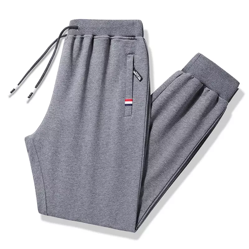 Pantalones de chándal de punto para hombre, ropa deportiva larga de cintura elástica, 8XL talla grande, novedad