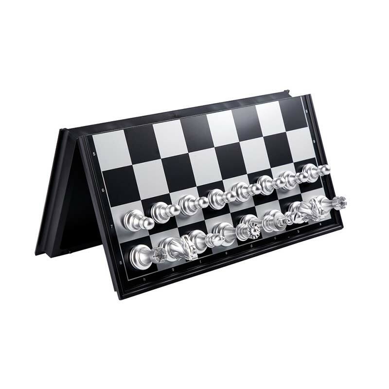 ชุดหมากรุกยุคกลางที่มีคุณภาพสูงหมากรุก32ทองเงินหมากรุกชิ้น Magnetic Board เกมหมากรุกชุด Szachy Checker