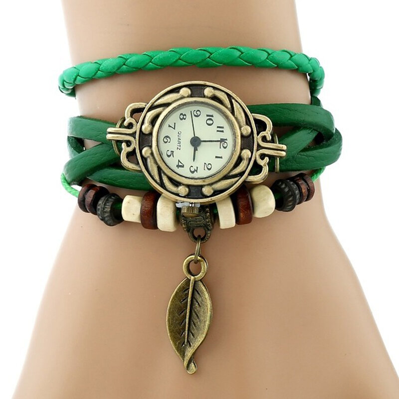 Eleganti orologi da donna alla moda orologi da polso Vintage per donna cinturino Leatcher quadrante piccolo orologio al quarzo femminile Montre Femme