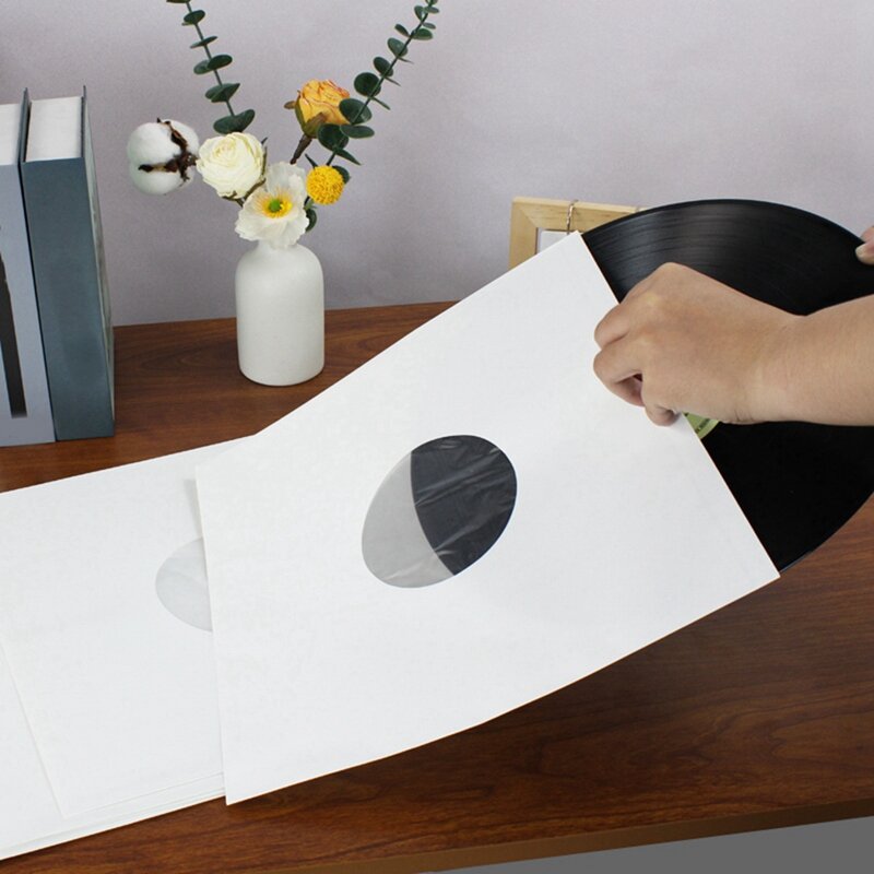 ถุงกระดาษไวนิลสำหรับบันทึกขนาด12นิ้ว20ชิ้น