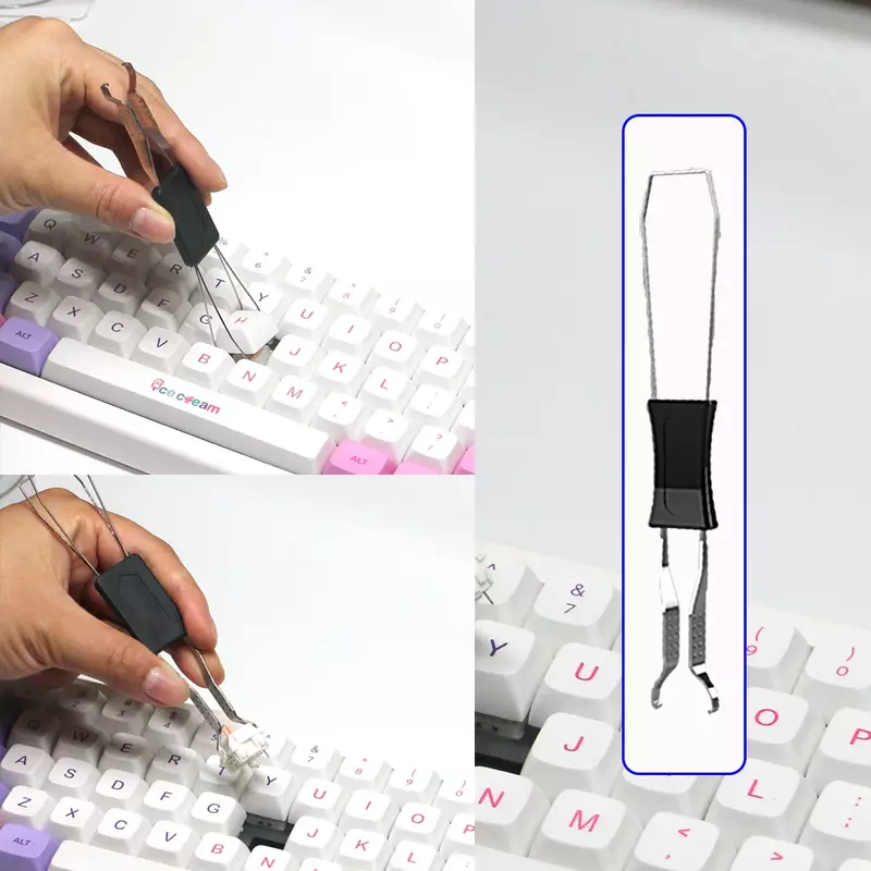 Mechanisches Tastatur-Kit Schalter Abzieher öffner Tasten kappen Abzieher Schalter Schmier paket für mechanische Gamer Hot-Swap-Tastatur