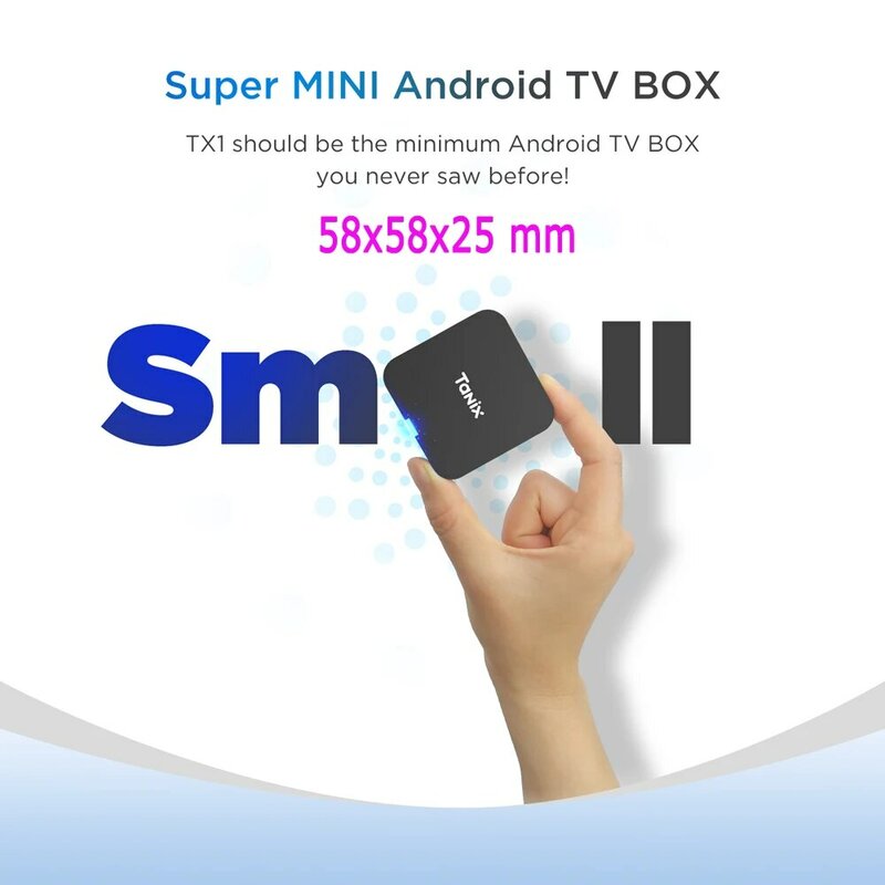 Tanix-Boîtier TV Tbronch Android 10, Allwinner H313, 8 Go/16 Go, WiFi 2.4 GHz, 4K HDR, 3D, lecteur multimédia mondial