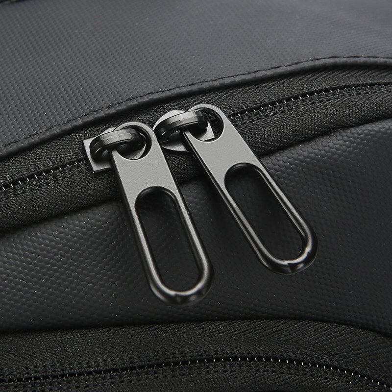 남성용 USB 충전 허리 가슴 가방 팩, 캐주얼 방수 야외 여행 크로스바디