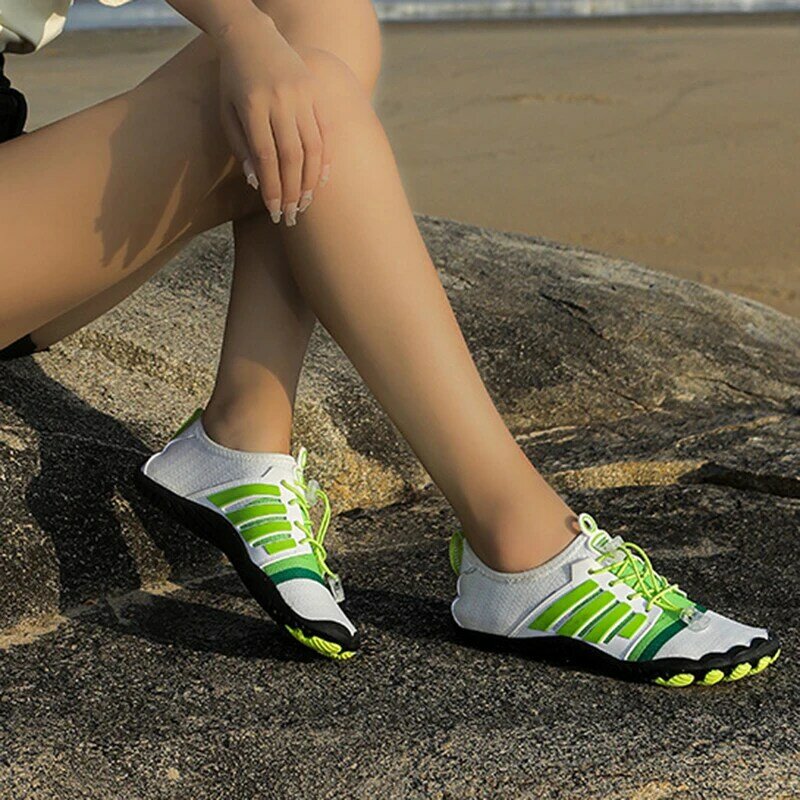 Sapato unissex de secagem rápida para esportes aquáticos, antiderrapante, resistente ao desgaste, sapato de ioga feminino, jogo de praia, tamanho grande, novo, verão
