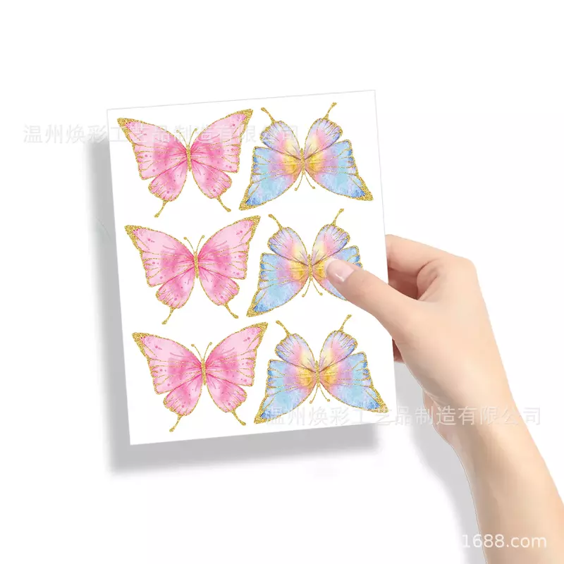 Lettera di invito positiva di compleanno di festa del bambino del partito della carta del gioco del biglietto di auguri della farfalla colorata