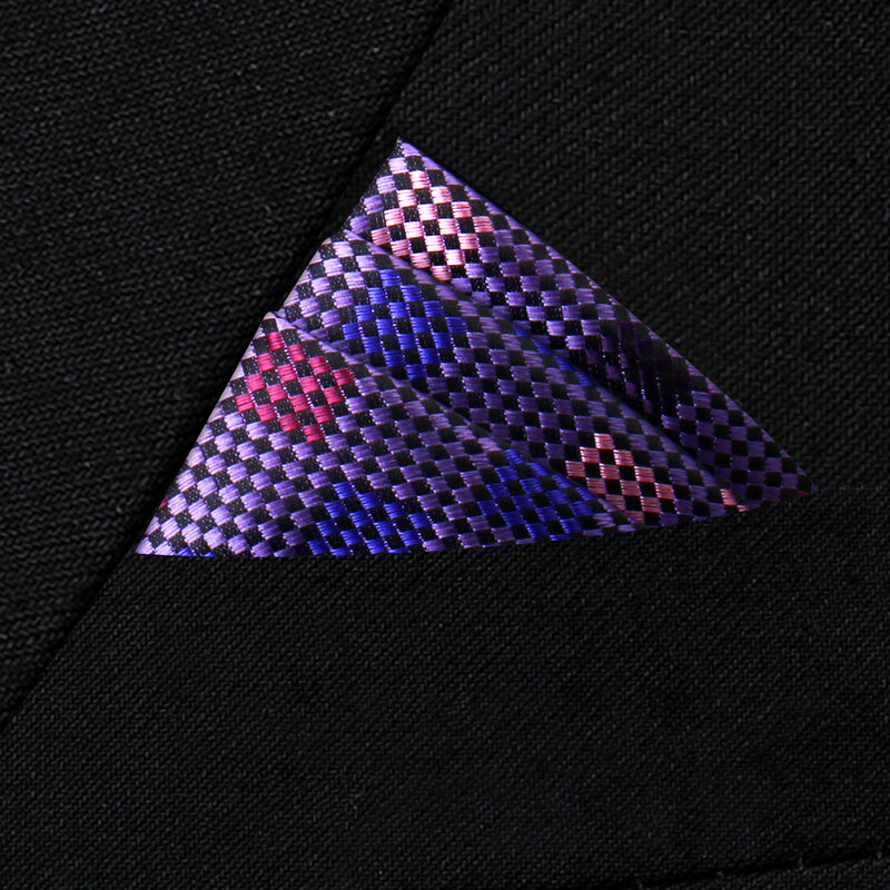 Pañuelo cuadrado de seda para hombre, accesorios de traje negro, muchos colores, ajuste más nuevo